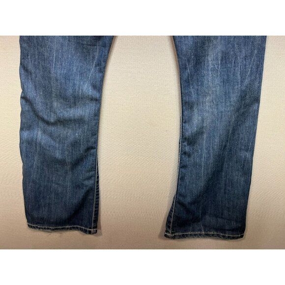 Buffalo David Bitton King Men's Slim Boot Jeans Stretch Size 32x30 Blue Denim - Picture 11 of 12